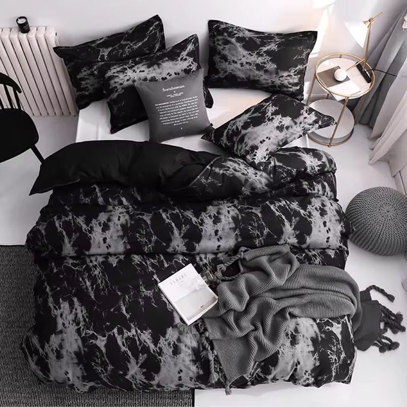 Parure de Couette Premium 3 Pièces – Set de Lit Ultra-Doux pour Couette Double – Comprend 1 Housse de Couette (175x220cm) et 2 Taies d'Oreiller Assorties (50x75cm) – Literie Respirante Toutes Saisons pour Lits Queen, King ou Simples