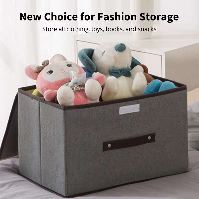 Boîte de rangement pliable en tissu non tissé de qualité supérieure – Organiseur de placard écologique pour vêtements, sous-vêtements et chaussettes – Bac de rangement gris polyvalent pour jouets d'enfants et articles divers (36x24x24cm)