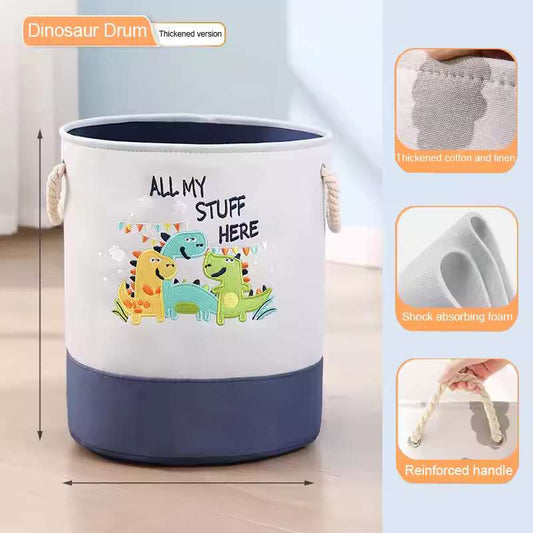 Premium Folding Linen Storage Basket – Decorative Fabric Organizer with Reinforced Handles – Minimalist Wardrobe & Closet Bin for Toys, Laundry, and Office Supplies – Square & Cylinder Shapes