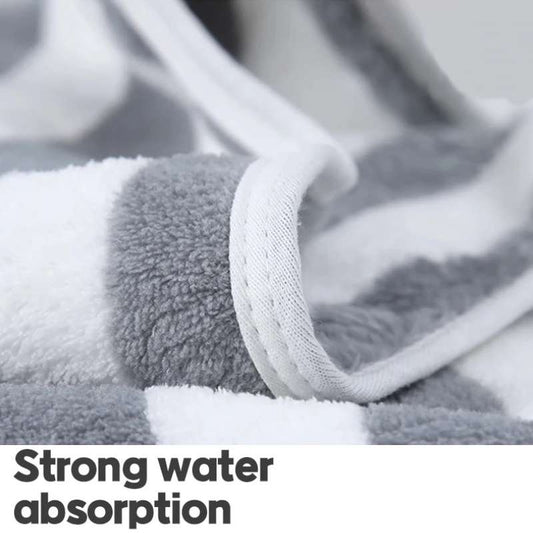 Premium Thickened Absorbent Bath Towel – Ultra-Soft High-Density Cotton Face & Body Towel for Home & Spa – Large 70x130cm Hotel Quality Wrap – Luxury Daily Essential (Green / Gray)
