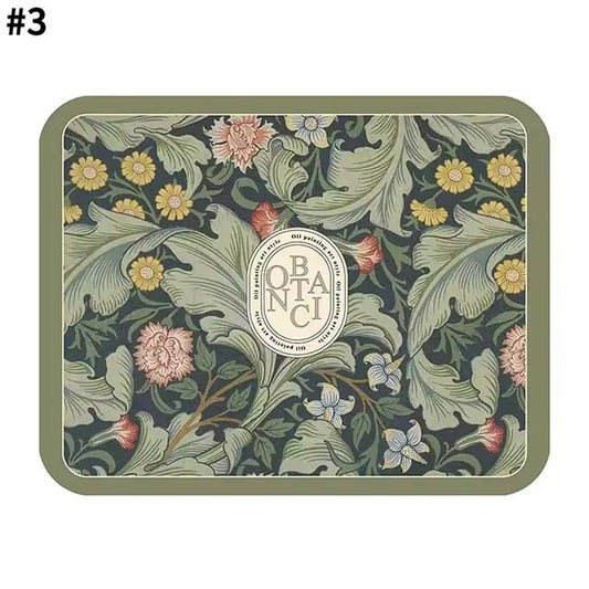 Printed Super Absorbent Dish Drying Mat – Quick-Dry Drain Pad for Tableware & Coffee Bar