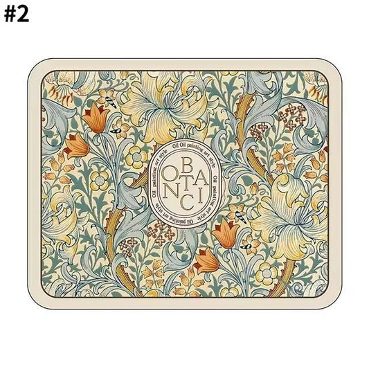 Printed Super Absorbent Dish Drying Mat – Quick-Dry Drain Pad for Tableware & Coffee Bar