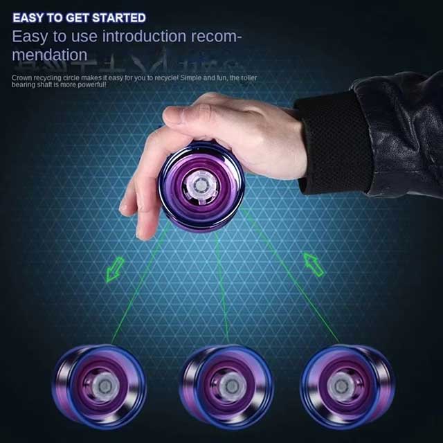 Professional Aluminum Metal YoYo – Beginner-Friendly Yo-Yo Toy for Kids & Adults with Accessories