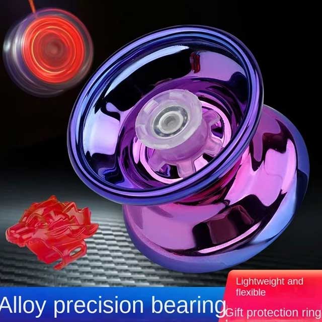 Professional Aluminum Metal YoYo – Beginner-Friendly Yo-Yo Toy for Kids & Adults with Accessories