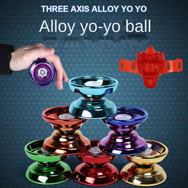 Professional Aluminum Metal YoYo – Beginner-Friendly Yo-Yo Toy for Kids & Adults with Accessories