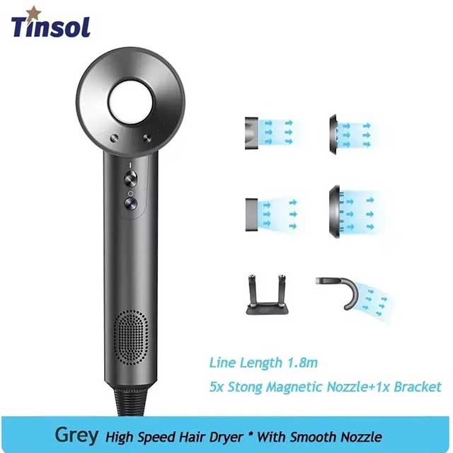 Professional Leafless Negative Ion Hair Dryer – High-Speed Constant Temperature Blow Dryer for Home Use