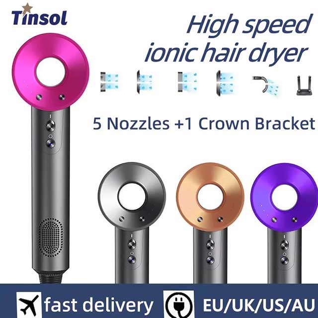 Professional Leafless Negative Ion Hair Dryer – High-Speed Constant Temperature Blow Dryer for Home Use