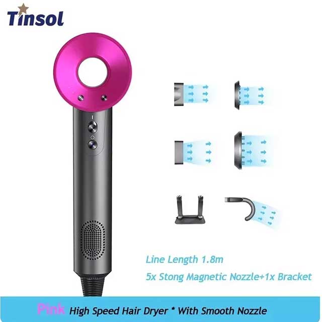 Professional Leafless Negative Ion Hair Dryer – High-Speed Constant Temperature Blow Dryer for Home Use