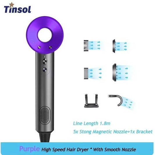 Professional Leafless Negative Ion Hair Dryer – High-Speed Constant Temperature Blow Dryer for Home Use