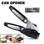 Ouvre-boîtes professionnel en acier inoxydable – Ouvre-boîtes latéral multifonctionnel et sécurisé – Gadget de cuisine pour ouvrir les boîtes de conserve et les bouteilles à bords lisses