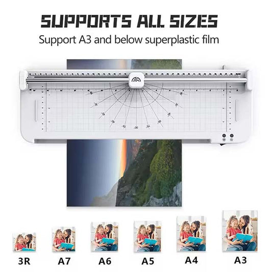 Professional Thermal Laminator – High-Speed Hot &amp; Cold Laminating Machine for A3 Photos, Film, Paper &amp; Document Protection