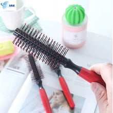 Peigne à rouleau cylindrique professionnel – Brosse ronde antistatique à dents en nylon – Outil de coiffage haute température spécial perruques de cheveux naturels et boucles naturelles