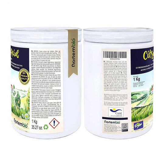 Nortembio 1 Kg 100% Pure Citric Acid Powder – Anhydrous Formula for Bath Bombs, Cleaning &amp; DIY Projects