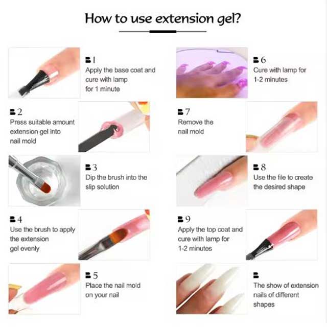 Pure Color Poly Nail Extension Gel 15ml – Salon-Quality Poly Builder for Acrylic Nail Extensions