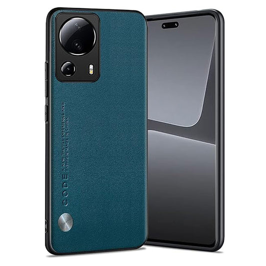 Puxssul Teal Soft TPU Faux Leather Case for Xiaomi 13 Lite 5G (2023) – Ultra-Lightweight Camera Protection Cover