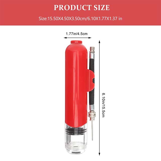 QIUXING Multi-Purpose Air Pump &amp; Inflator – Portable Hand Pump for Car Tires, Soccer Balls, Basketballs, and Toys