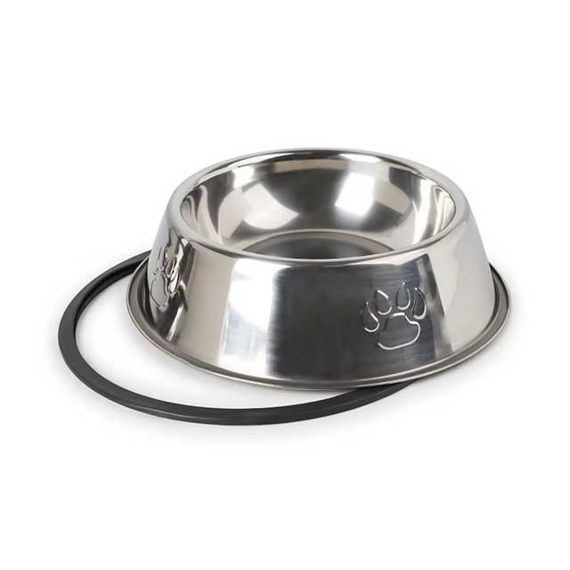 Quality Paw-Shaped Stainless Steel Pet Bowl – Skidproof & Anti-Ant Feeder for Dogs & Cats, Multiple Sizes
