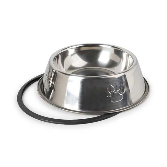 Quality Paw-Shaped Stainless Steel Pet Bowl – Skidproof & Anti-Ant Feeder for Dogs & Cats, Multiple Sizes