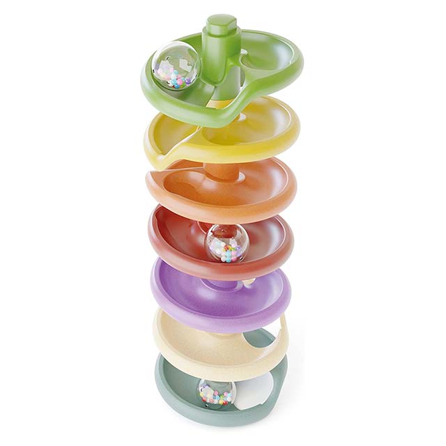Quercetti 86501 Spiral Tower Play Bio – Multicoloured Educational Building &amp; Stacking Toy for Kids