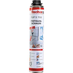 FISCHER PUP S 750 Gun Grade PU Expanding Foam – 750ml Professional Polyurethane Insulation & Gap Filling Foam