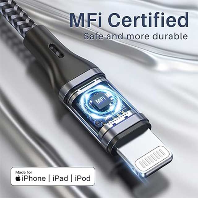 RAVIAD MFi Certified iPhone Lightning Cable