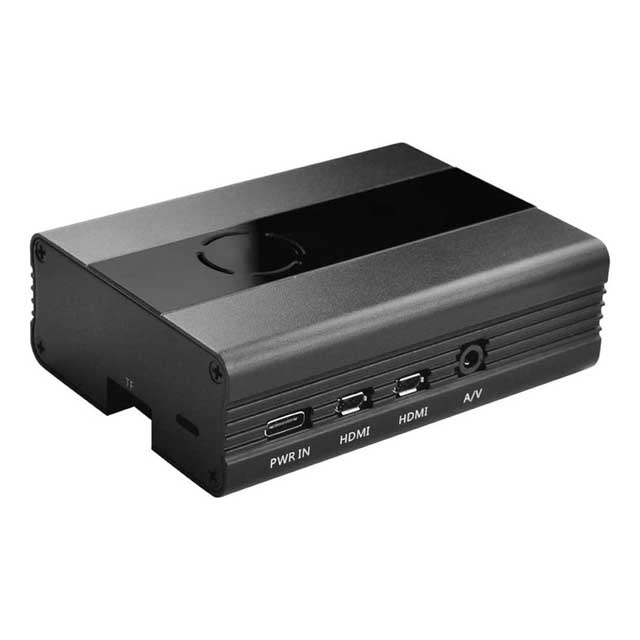 REES52 Raspberry Pi 4 Aluminum Case with Cooling Fan – Premium Raspberry Pi 4/4B Model B Enclosure in Sleek Black