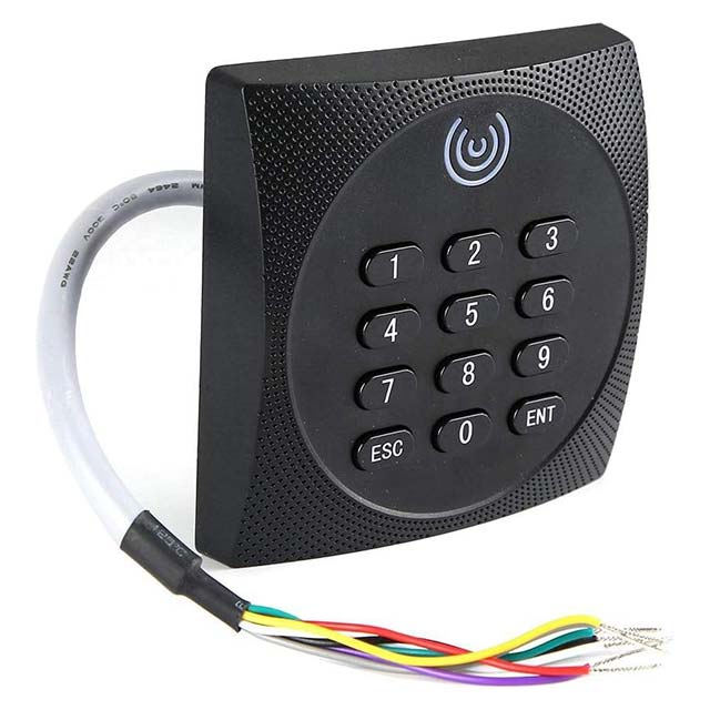 LCMDFZ Waterproof RFID Card Reader - Multi-Functional ID &amp; Password Keypad for Banks &amp; Public Buildings