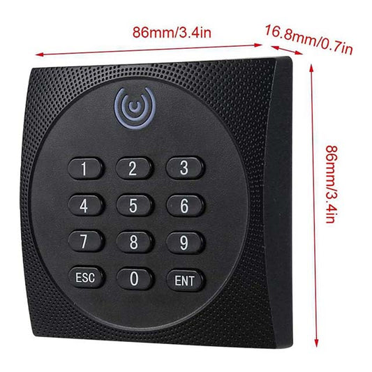 LCMDFZ Waterproof RFID Card Reader - Multi-Functional ID &amp; Password Keypad for Banks &amp; Public Buildings