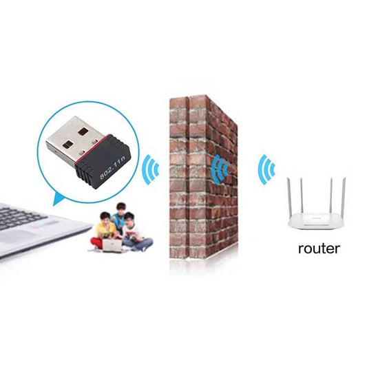 RTL8188 150Mbps USB WiFi Adapter – Wireless Network Dongle for Raspberry Pi, Desktop, Laptop & PC | Windows Compatible