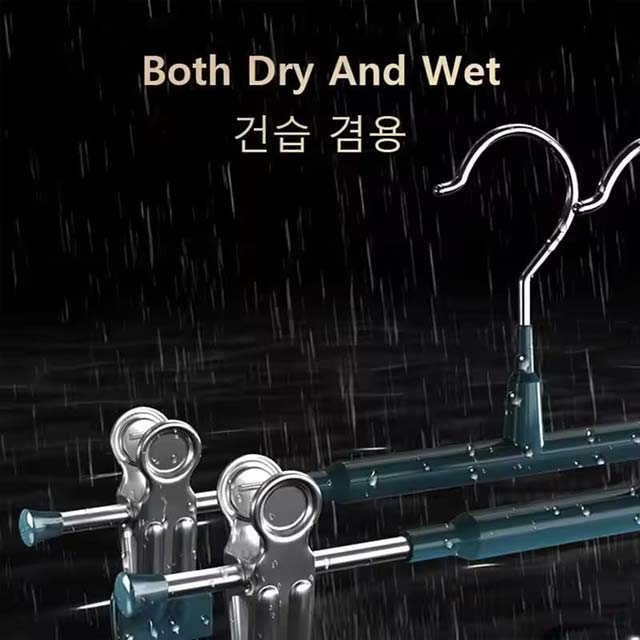 Stainless Steel Rack Clip – Anti-Slip Pants & Skirt Hanger with Wardrobe Clothespin Clamps