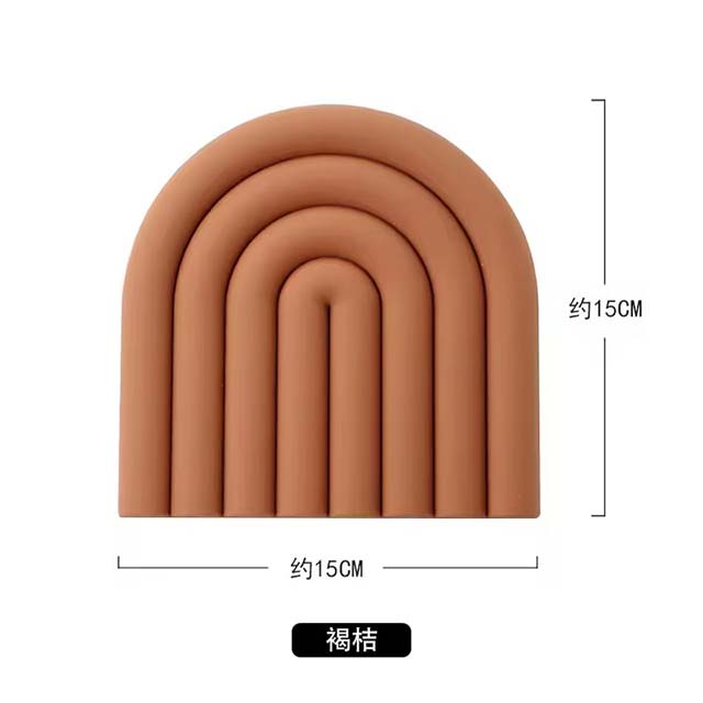 Rainbow Silicone Table Mat – Heat-Resistant Coaster, Pot Holder & Placemat for Kitchen Use
