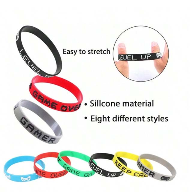 Random Color Silicone Party Wristbands – Durable &amp; Fun Celebration Accessory