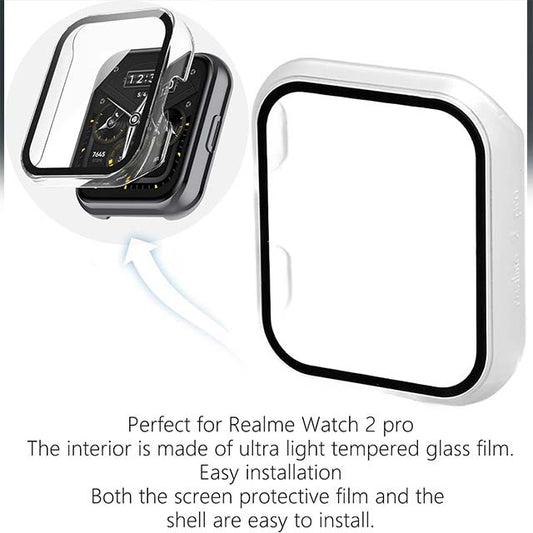 Realme Watch 2 Pro Tempered Glass Screen Protector – Full Coverage, Ultra-Thin Scratch &amp; Shatter Resistant Display Guard