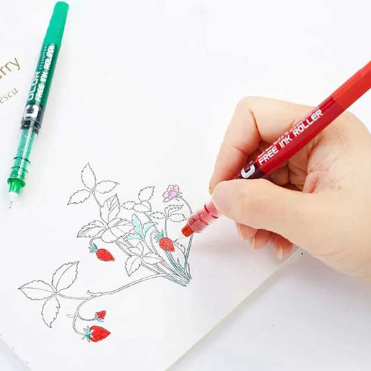 Multicolor Gel Ink Pens – Large Capacity Fine Nib Roller Ballpoint Pens for Students & Office | Smooth Writing School Stationery Set | High-Quality Ball Pens