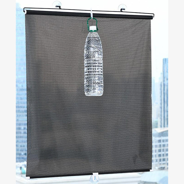 Retractable Car Front & Rear Window Sunshade - Windshield Sun Shade Cover for UV Protection & Privacy