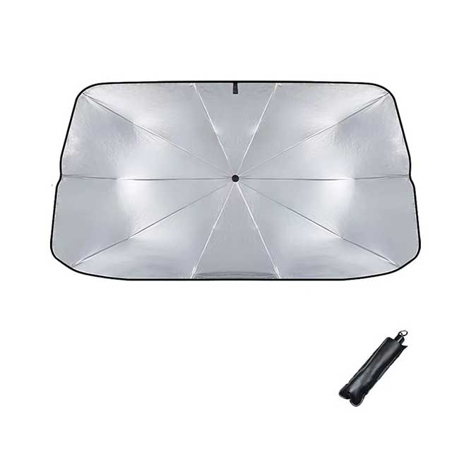 Retractable Car Sunshade for Front Windshield – Heat Insulation UV Protection Parasol for Sunblock & Interior Cooling