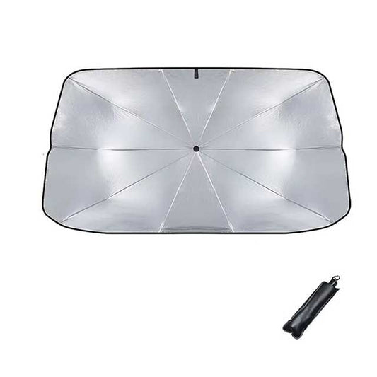 Retractable Car Sunshade for Front Windshield – Heat Insulation UV Protection Parasol for Sunblock & Interior Cooling