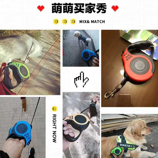 Retractable Dog Leash 3M/5M – Durable Nylon Lead for Small, Medium & Large Dogs or Cats, Automatic & Strong Pet Walking Lead