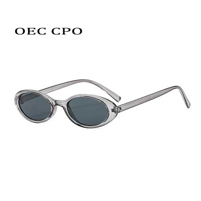 Retro Oval Cat Eye Sunglasses – UV400 Punk Style Eyewear for Women & Men | Black & Leopard Frame