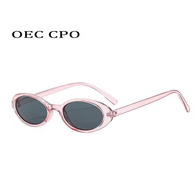 Retro Oval Cat Eye Sunglasses – UV400 Punk Style Eyewear for Women & Men | Black & Leopard Frame