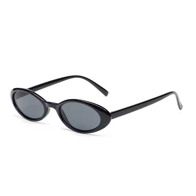 Retro Oval Cat Eye Sunglasses – UV400 Punk Style Eyewear for Women & Men | Black & Leopard Frame