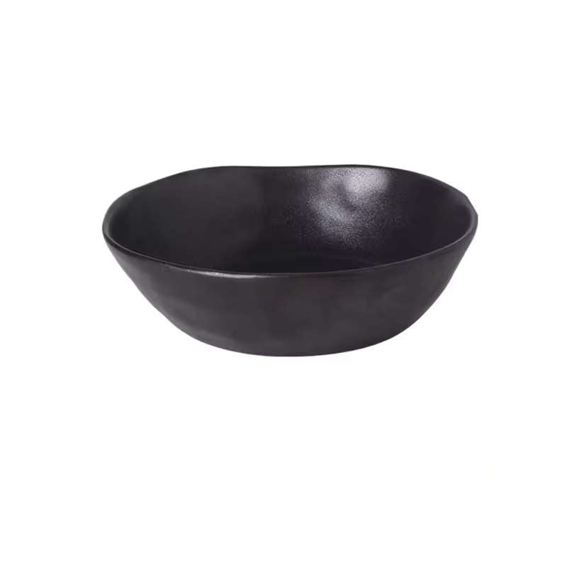 Retro Japanese Style Special-Shaped Ceramic Tableware – Elegant Handmade Aesthetic Dinner Plates & Serving Bowls – High-End Creative Dinnerware for Steak, Salad & Pasta – Unique Table Decor (5"/6.5"/8"/8.5" Bowls, 10" Disk, 11" Plate)