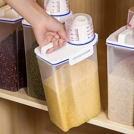 Large Capacity Cereal Storage Container – Moisture-Proof, Insect-Proof Sealed Rice Dispenser for Cereals & Dog Food