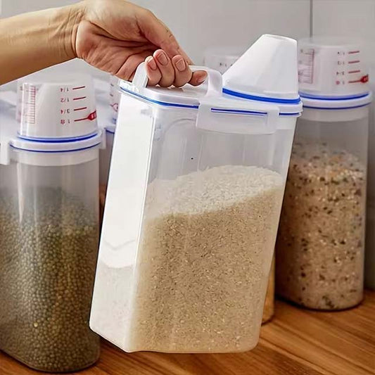 Large Capacity Cereal Storage Container – Moisture-Proof, Insect-Proof Sealed Rice Dispenser for Cereals & Dog Food