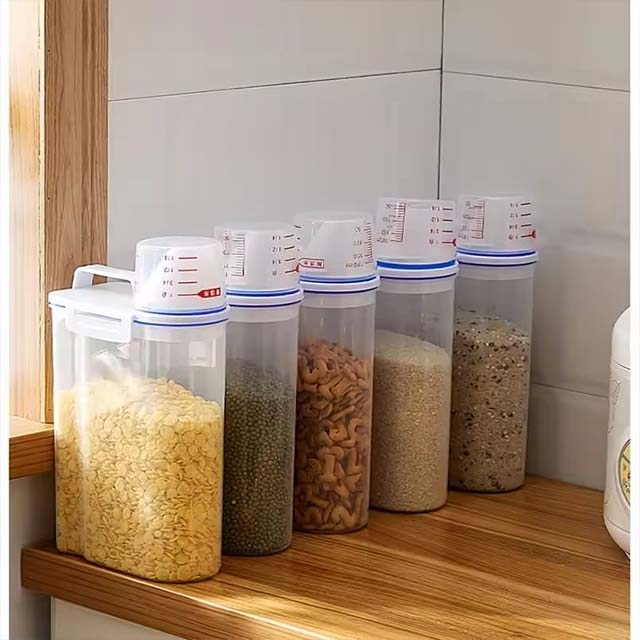 Large Capacity Cereal Storage Container – Moisture-Proof, Insect-Proof Sealed Rice Dispenser for Cereals & Dog Food