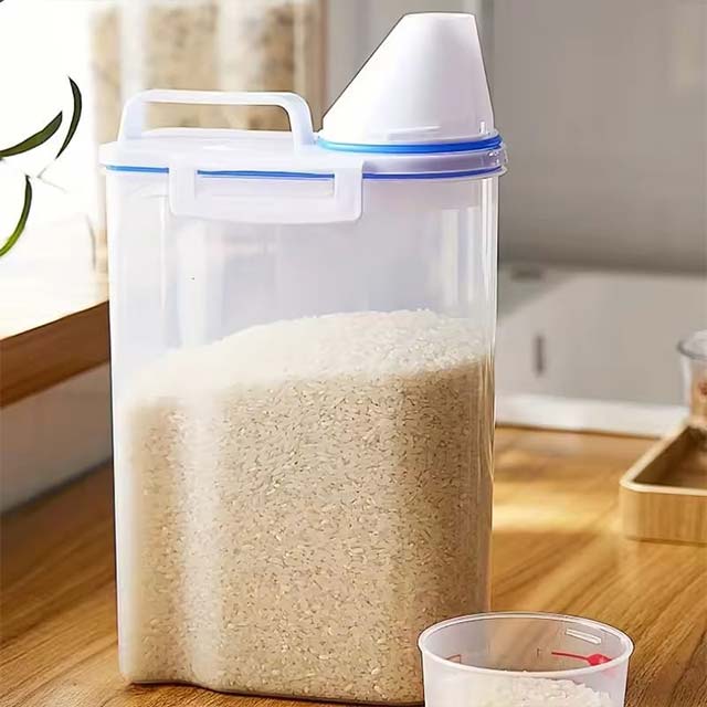 Large Capacity Cereal Storage Container – Moisture-Proof, Insect-Proof Sealed Rice Dispenser for Cereals & Dog Food