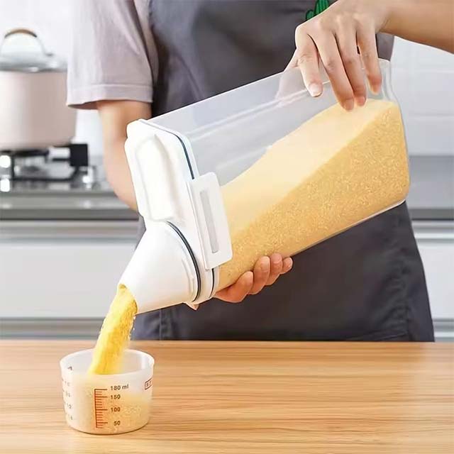 Large Capacity Cereal Storage Container – Moisture-Proof, Insect-Proof Sealed Rice Dispenser for Cereals & Dog Food