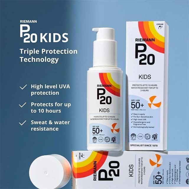 Riemann P20 Kids Sun Protection SPF 50+ – Gentle, High-Performance Sun Cream for Sensitive Children's Skin