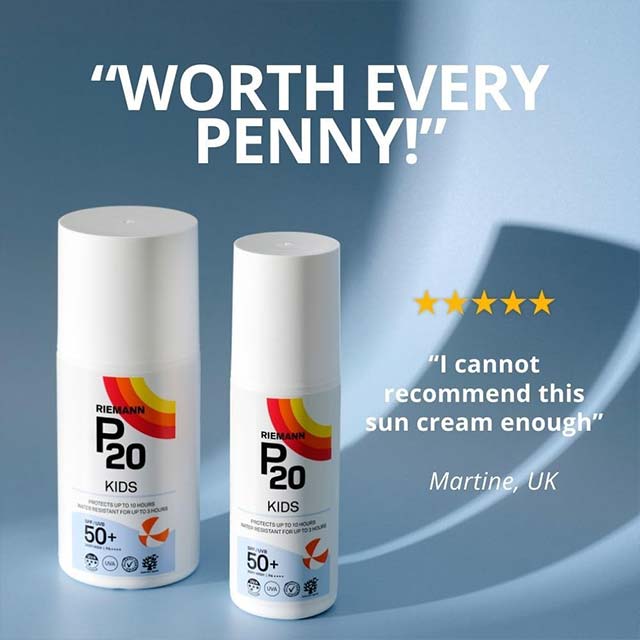 Riemann P20 Kids Sun Protection SPF 50+ – Gentle, High-Performance Sun Cream for Sensitive Children's Skin