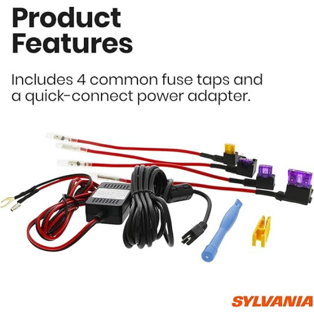 Roadsight Dash Cam Hardware Kit – Hardwire Installation Cable for Continuous Power Supply